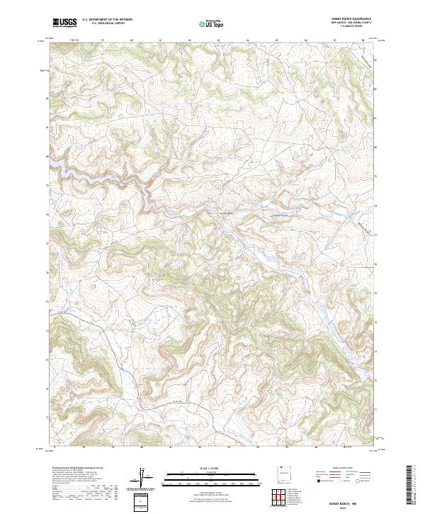 USGS Topographic Map – Gomez Ranch
