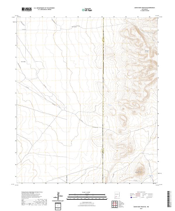 USGS Topographic Map – Good Sight Peak NE