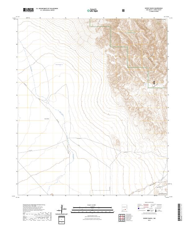 USGS Topographic Map – Gowdy Ranch