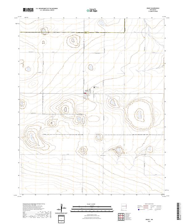 USGS Topographic Map – Grady