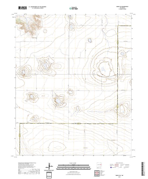 2023 Map of Grady SW, 2023 Print