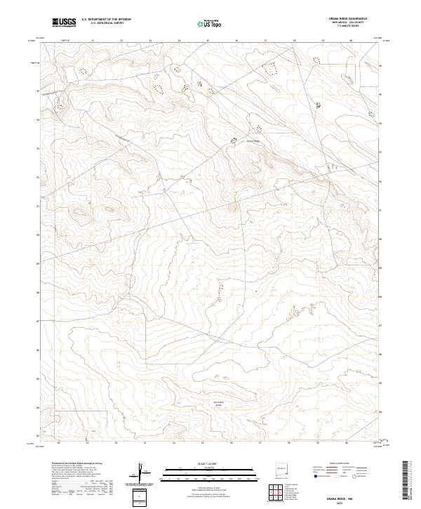 USGS Topographic Map – Grama Ridge