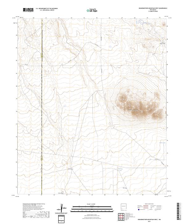 USGS Topographic Map – Grandmother Mountain West