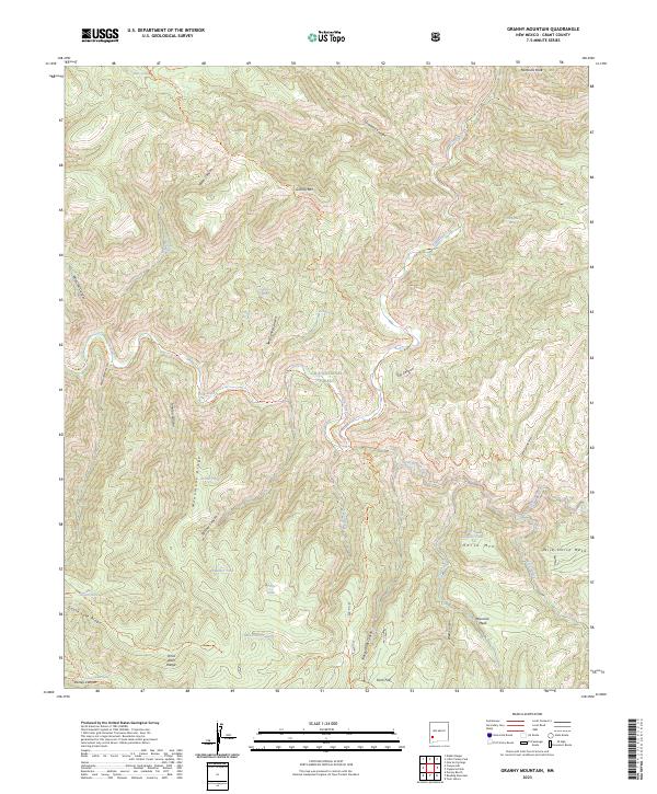 USGS Topographic Map – Granny Mountain