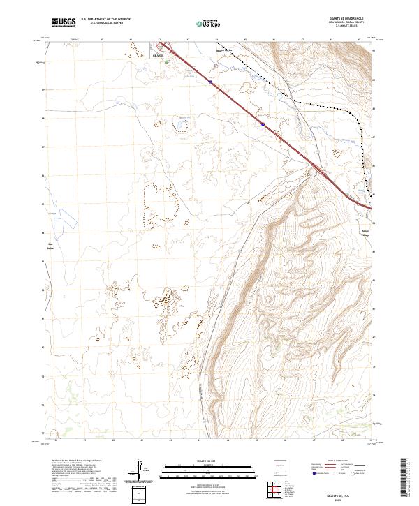 USGS Topographic Map – Grants SE