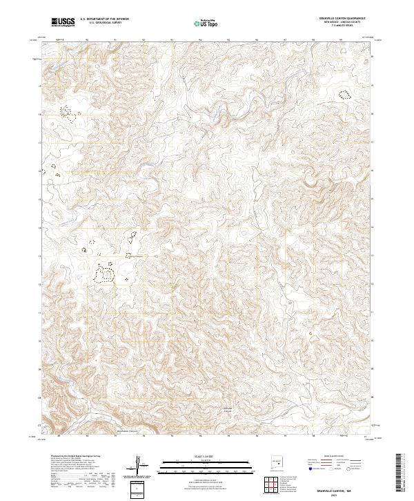 USGS Topographic Map – Granville Canyon