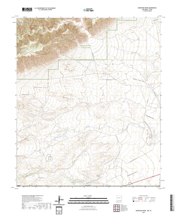 USGS Topographic Map – Grapevine Draw