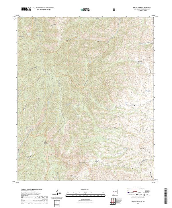 USGS Topographic Map – Grassy Lookout