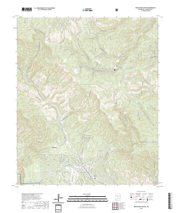 USGS Topographic Map – Graveyard Canyon