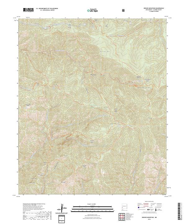USGS Topographic Map – Grouse Mountain