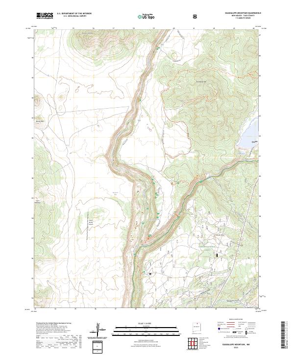 USGS Topographic Map – Guadalupe Mountain