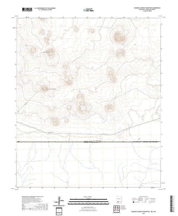 USGS Topographic Map – Guzmans Lookout Mountain
