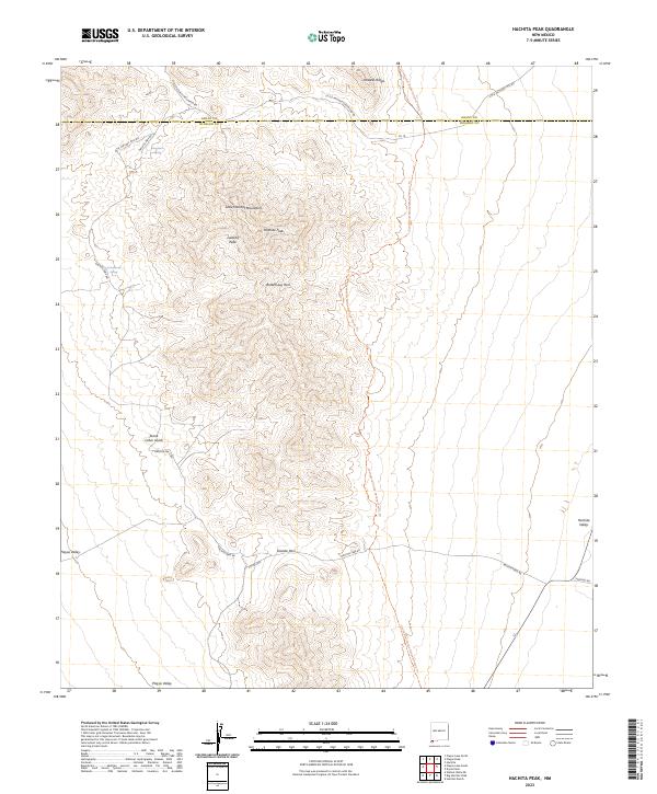 USGS Topographic Map – Hachita Peak