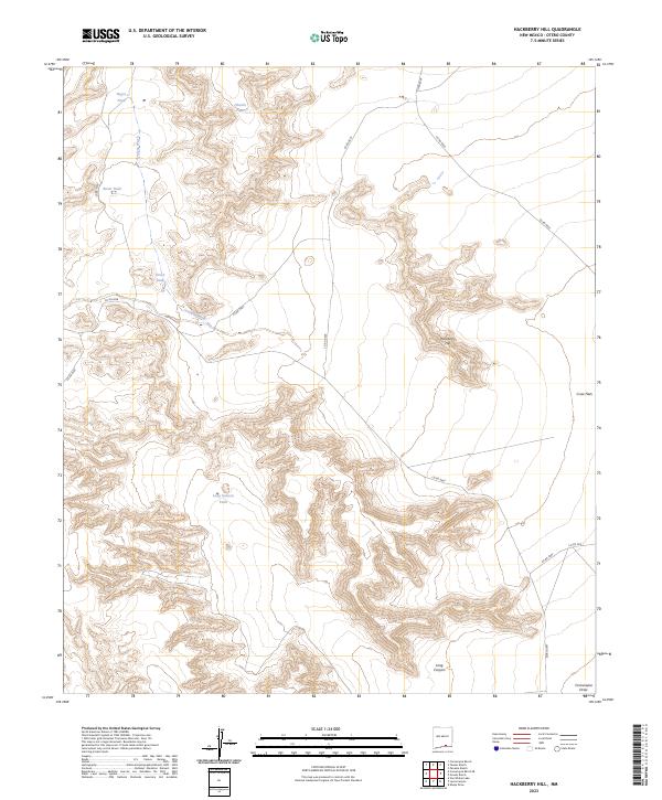 USGS Topographic Map – Hackberry Hill