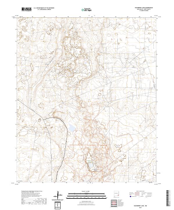 USGS Topographic Map – Hackberry Lake