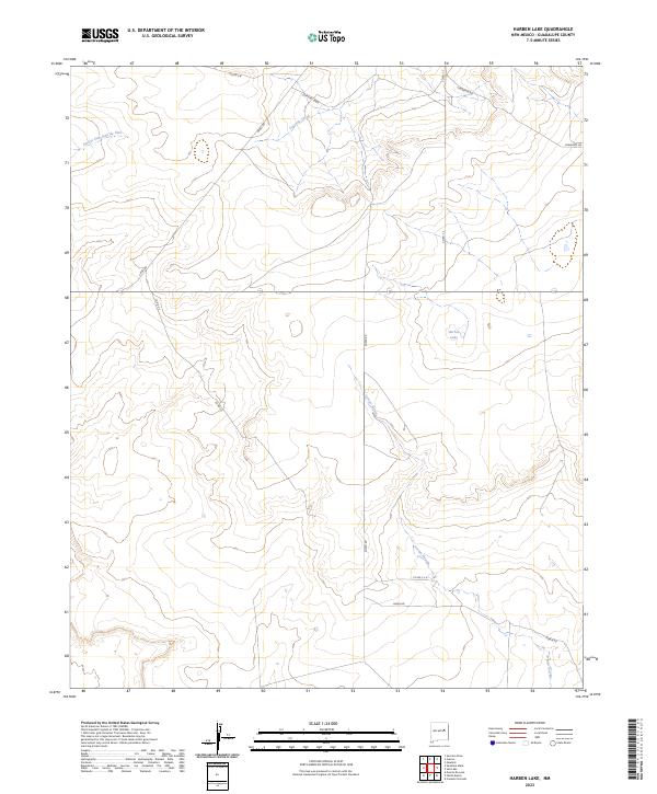 USGS Topographic Map – Harben Lake