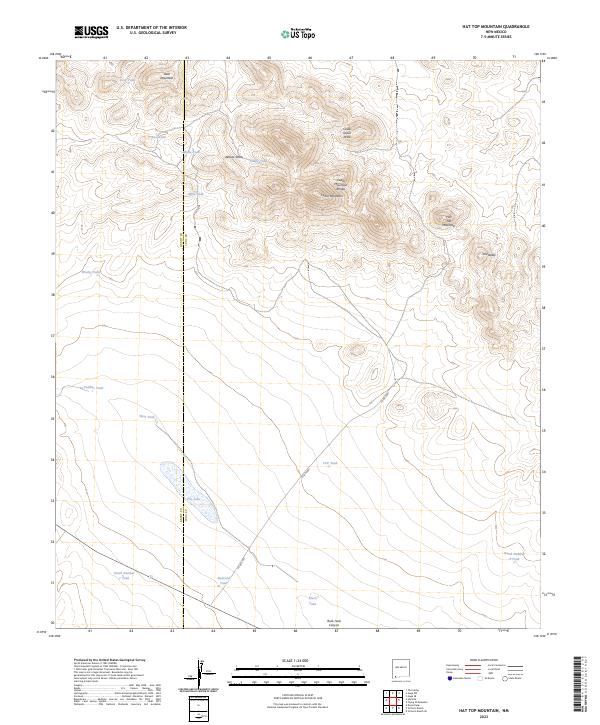 USGS Topographic Map – Hat Top Mountain