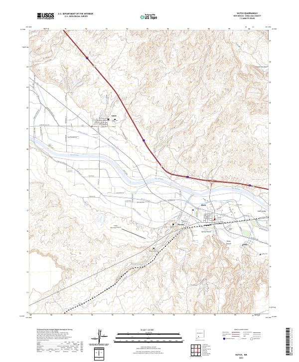 USGS Topographic Map – Hatch