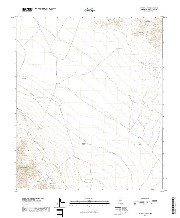 USGS Topographic Map – Hatchet Ranch