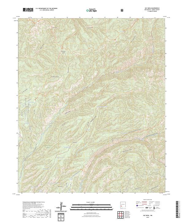 USGS Topographic Map – Hay Mesa