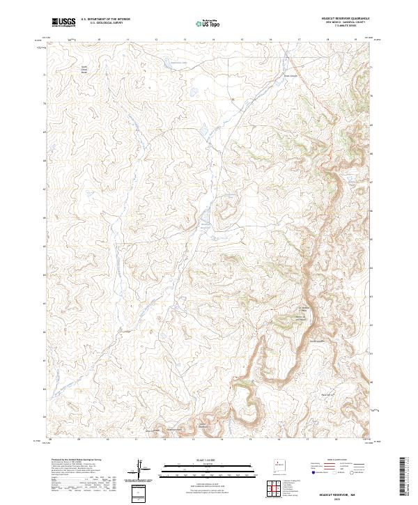 USGS Topographic Map – Headcut Reservoir