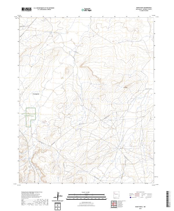 USGS Topographic Map – Heart Rock