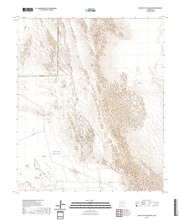 2023 Map of Heart of the Sands NE, 2023 Print