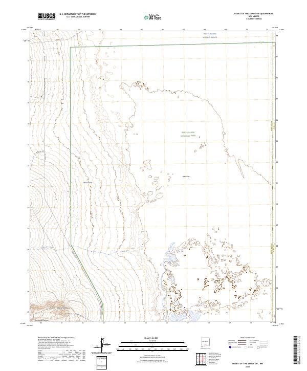 USGS Topographic Map – Heart of the Sands SW