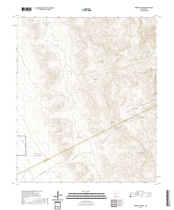 USGS Topographic Map – Hembrillo Basin