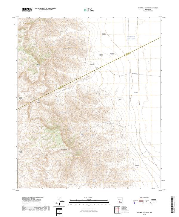 USGS Topographic Map – Hembrillo Canyon