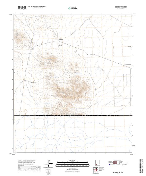 USGS Topographic Map – Hermanas