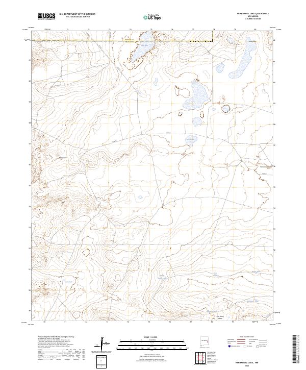 USGS Topographic Map – Hernandez Lake