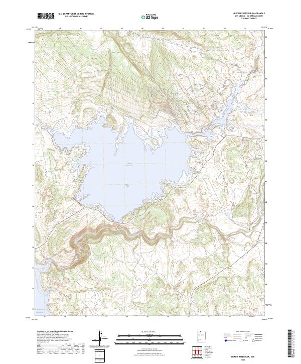 USGS Topographic Map – Heron Reservoir