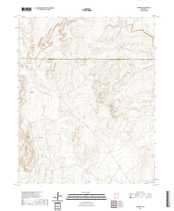 USGS Topographic Map – Herrera
