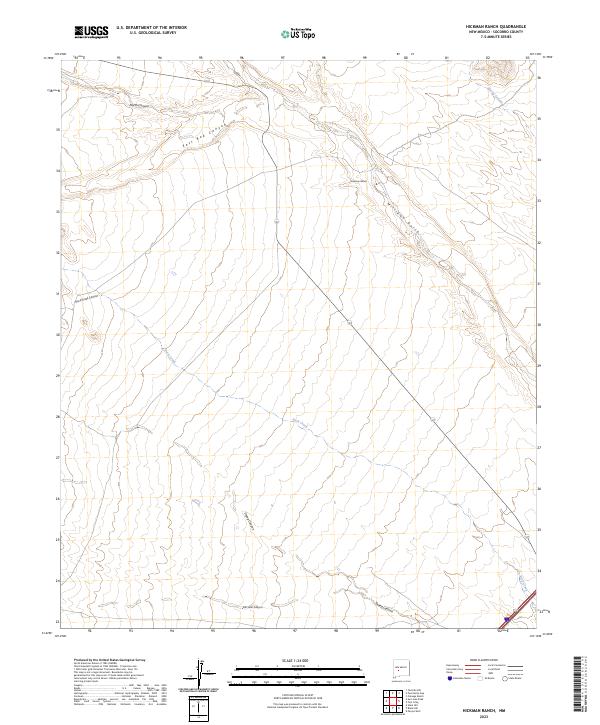 USGS Topographic Map – Hickman Ranch