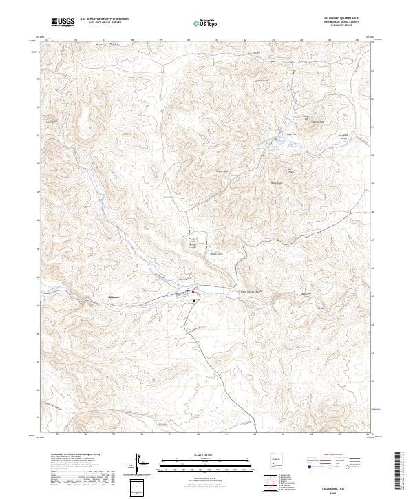 USGS Topographic Map – Hillsboro