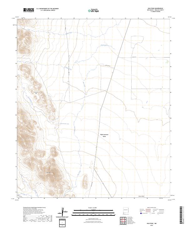 USGS Topographic Map – Hilo Peak