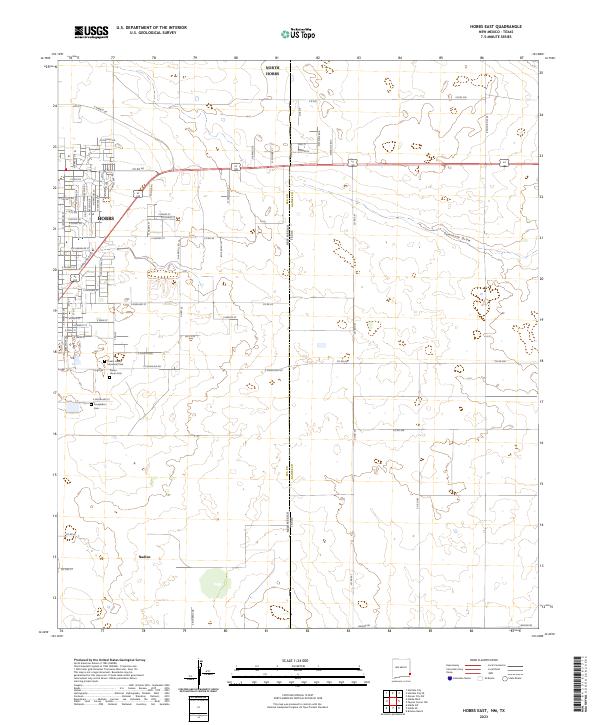 USGS Topographic Map – Hobbs East