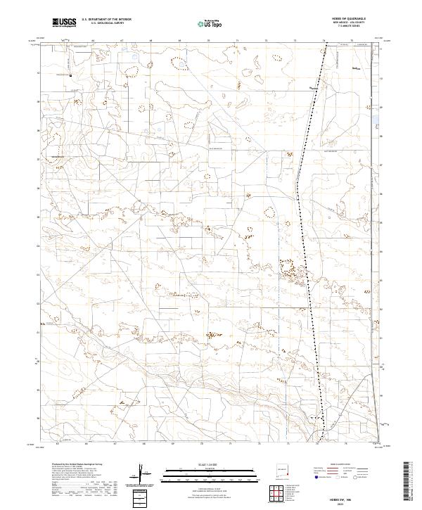 USGS Topographic Map – Hobbs SW