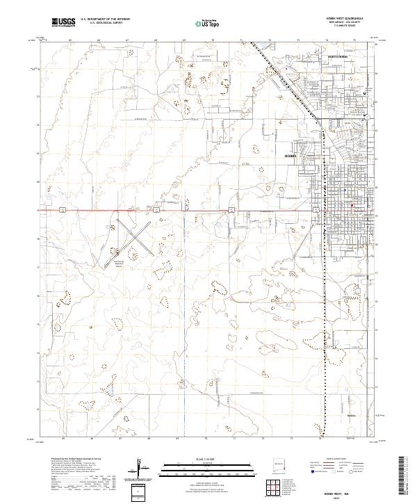 USGS Topographic Map – Hobbs West