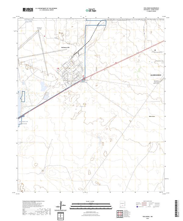USGS Topographic Map – Holloman