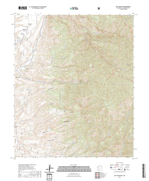 USGS Topographic Map – Holt Mountain