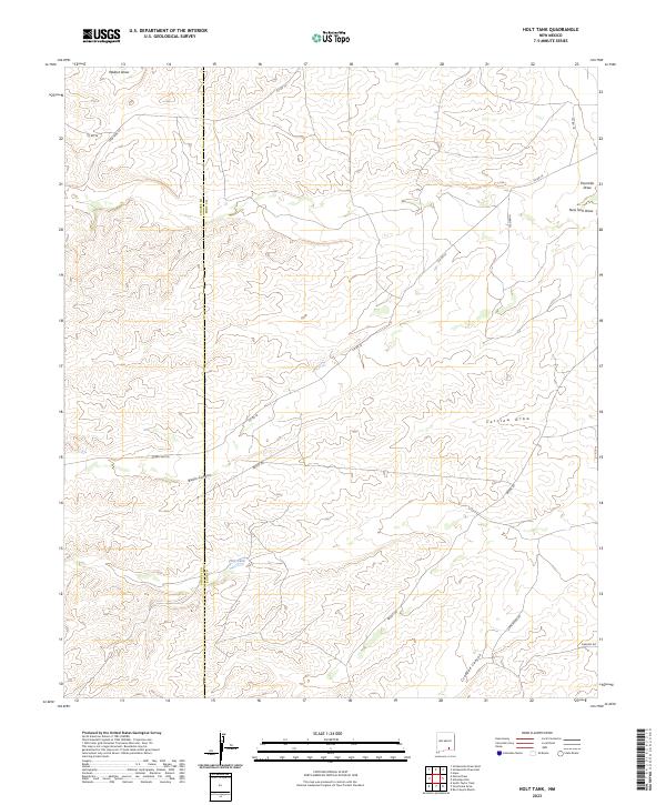 USGS Topographic Map – Holt Tank