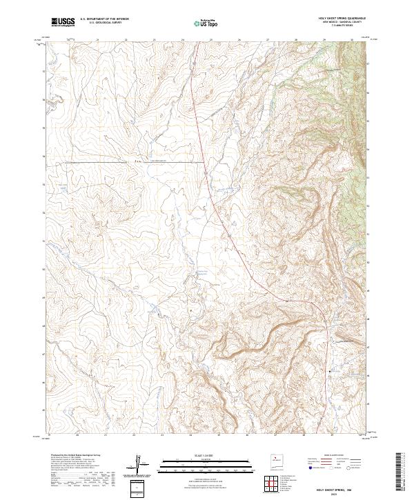 USGS Topographic Map – Holy Ghost Spring