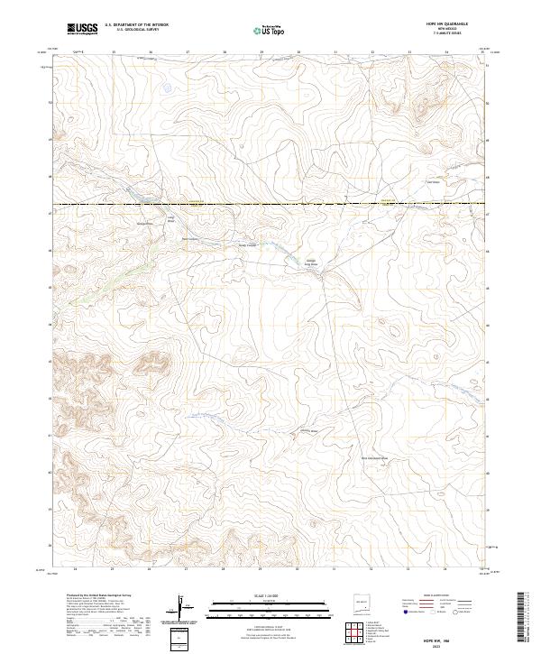 USGS Topographic Map – Hope NW