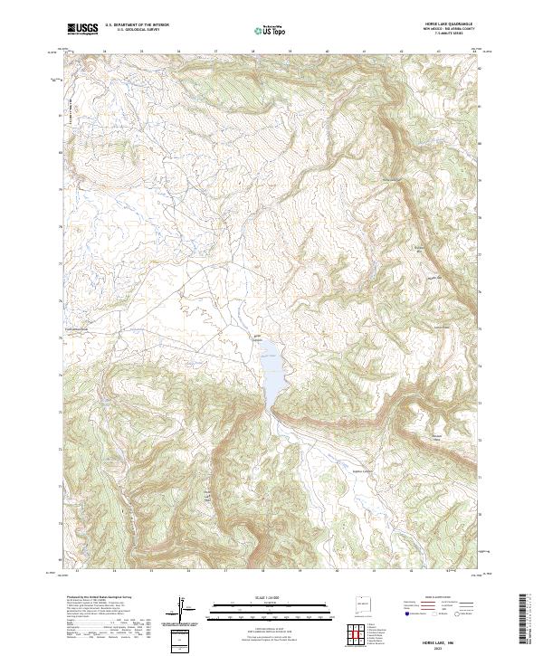 USGS Topographic Map – Horse Lake