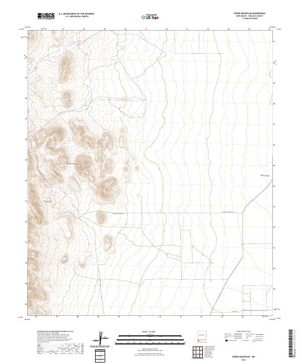 USGS Topographic Map – Horse Mountain