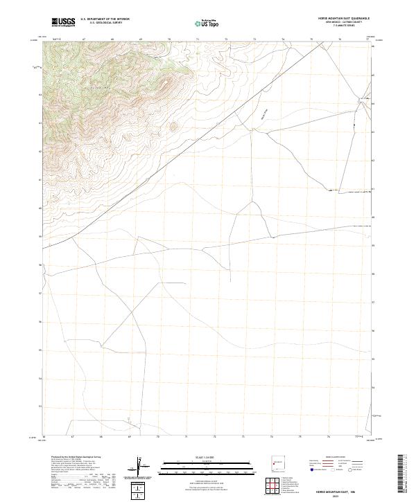 USGS Topographic Map – Horse Mountain East