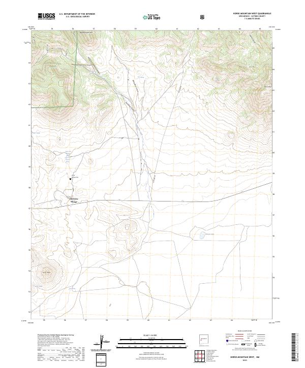 USGS Topographic Map – Horse Mountain West