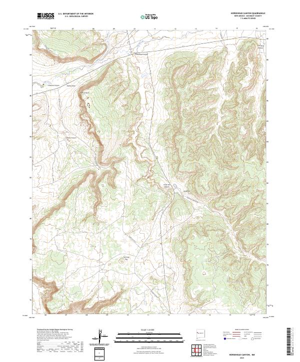 USGS Topographic Map – Horsehead Canyon